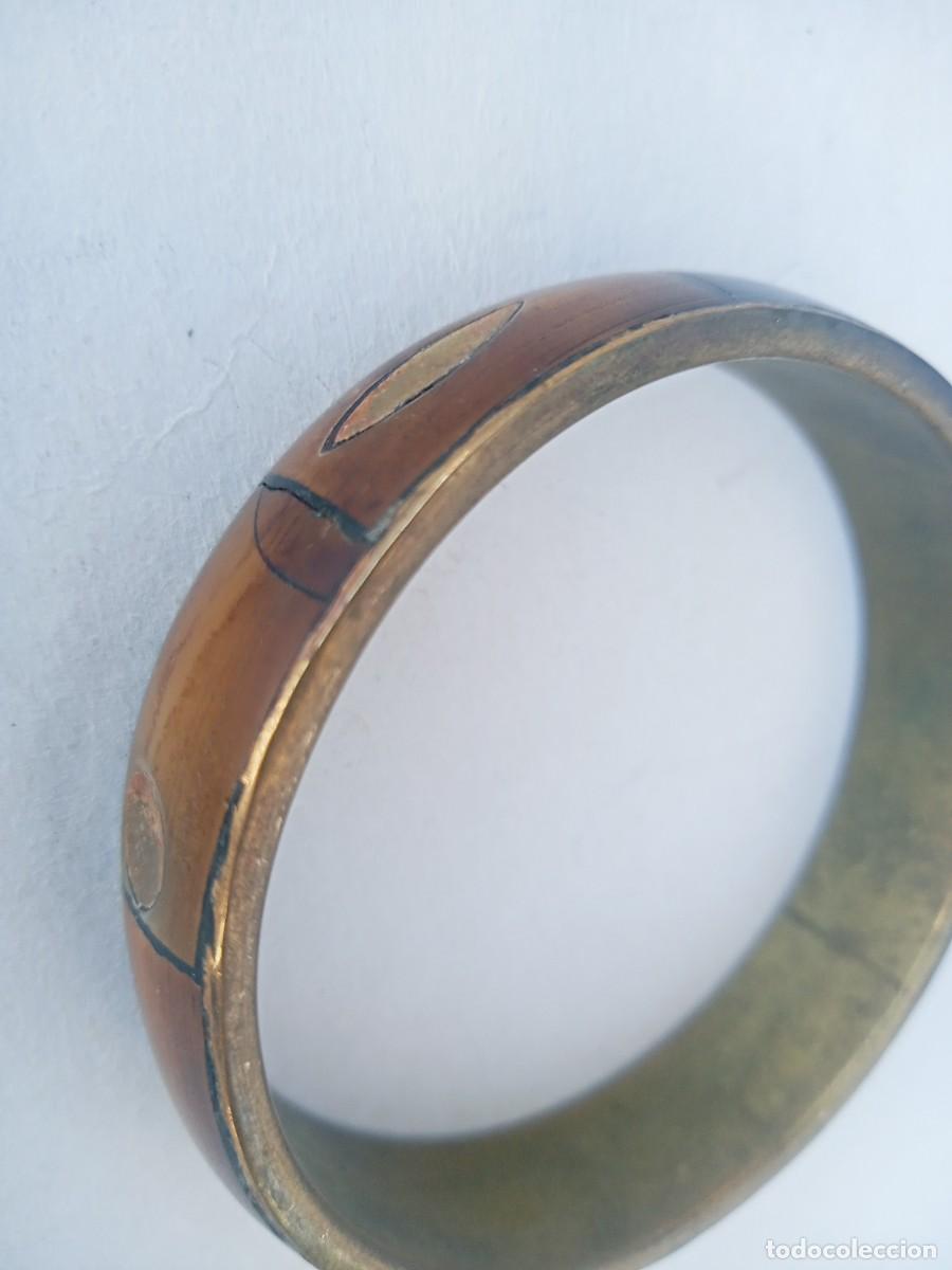 Joyeria: BONITA PULSERA ANTIGUA DE MADERA - Foto 7