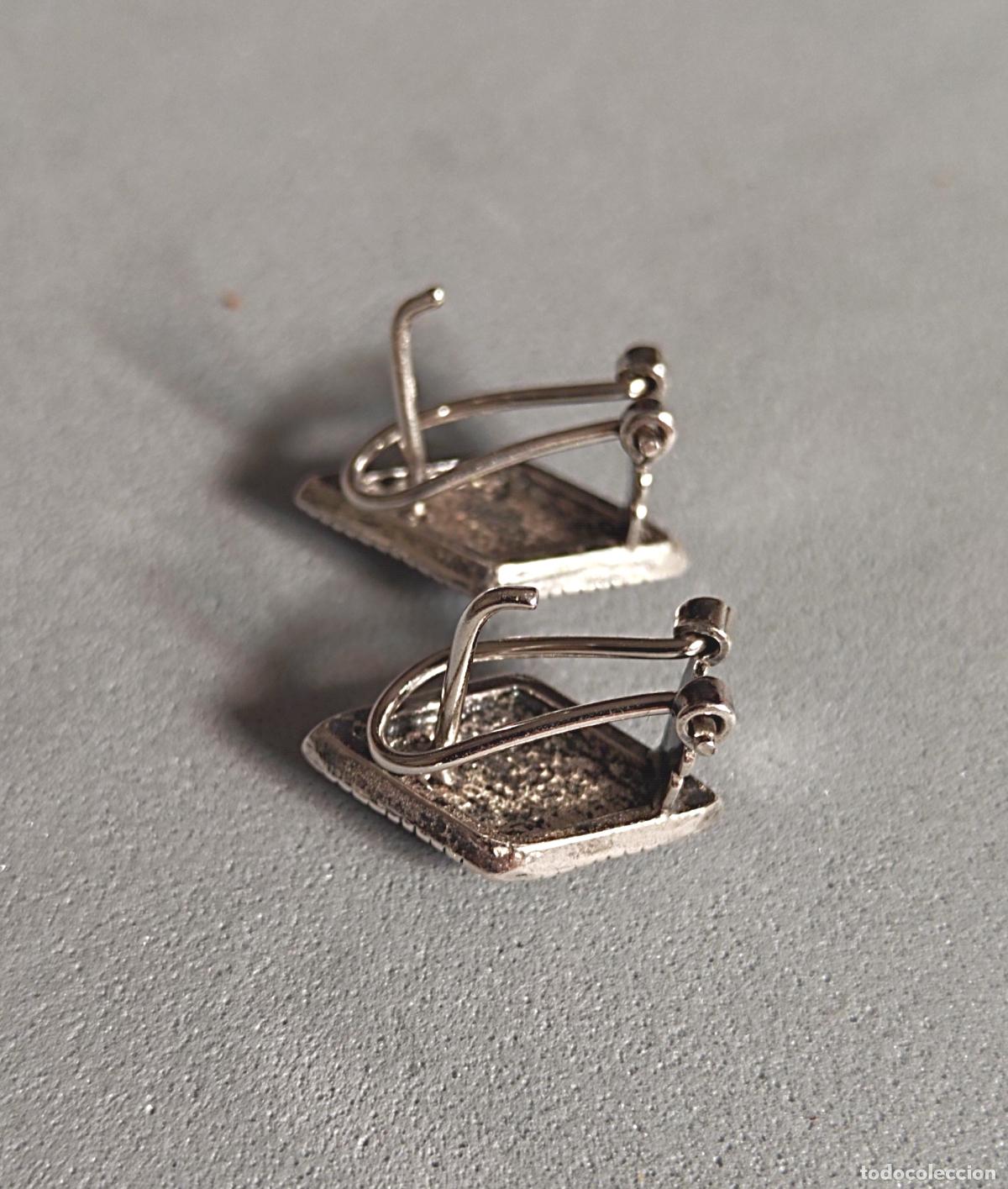 Joyeria: Pendientes de plata de ley, cierre de omega. - Foto 2