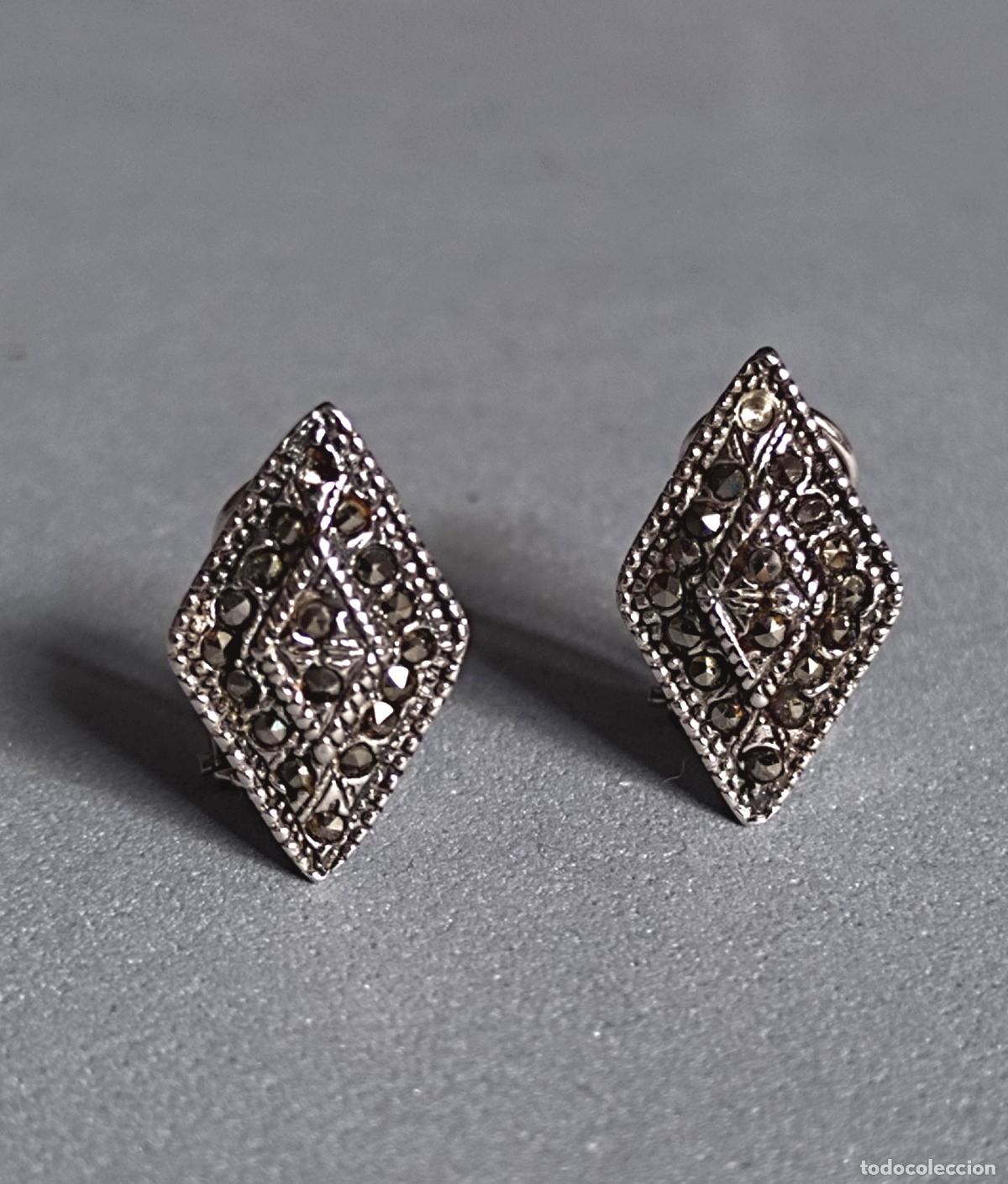 Joyeria: Pendientes de plata de ley, cierre de omega. - Foto 4