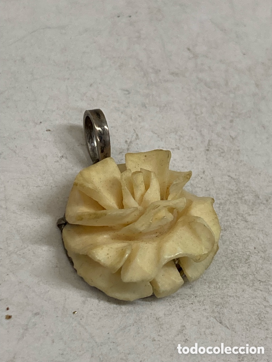 Joyeria: Colgante de plata y hueso C438 - Foto 1