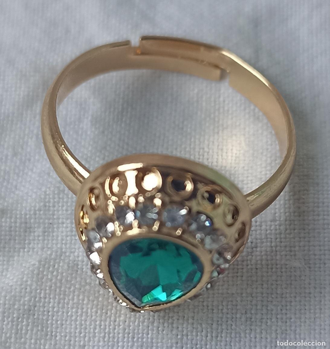 Joyeria: Anillo con circonita verde (joyer&iacute;a) - Foto 2