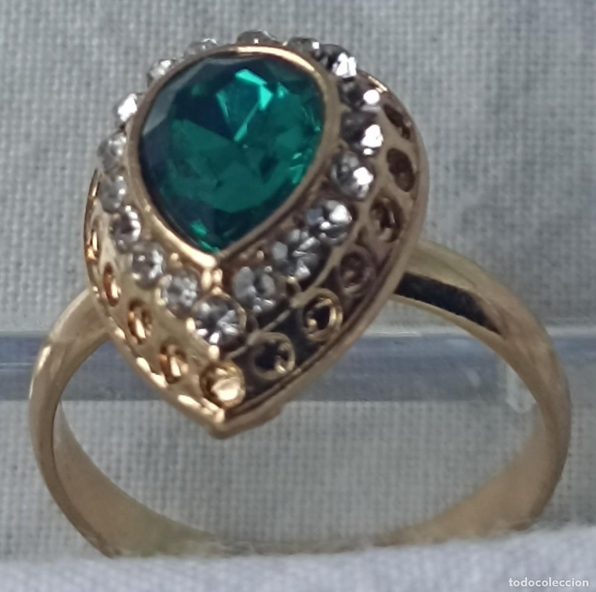 Joyeria: Anillo con circonita verde (joyer&iacute;a) - Foto 3