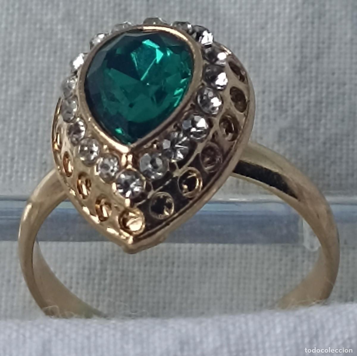Joyeria: Anillo con circonita verde (joyer&iacute;a) - Foto 4