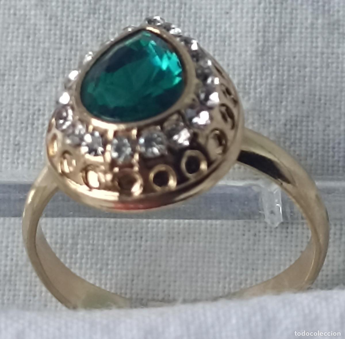 Joyeria: Anillo con circonita verde (joyer&iacute;a) - Foto 5