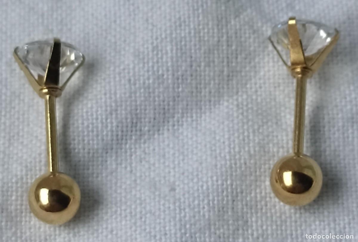 Joyeria: Pendientes con circonita central (joyer&iacute;a) - Foto 3