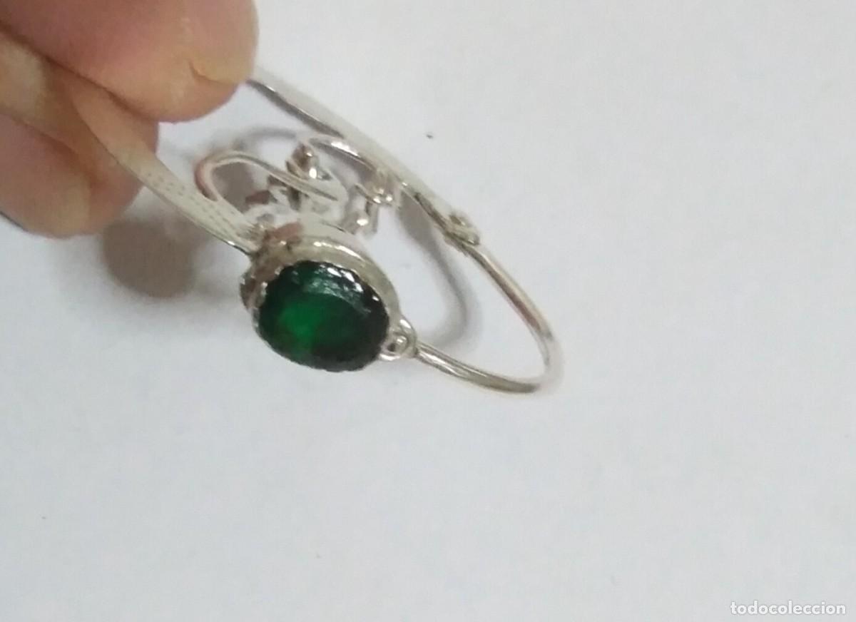 Joyeria: Antiguos pendientes regionales en plata o arracadas - Foto 9