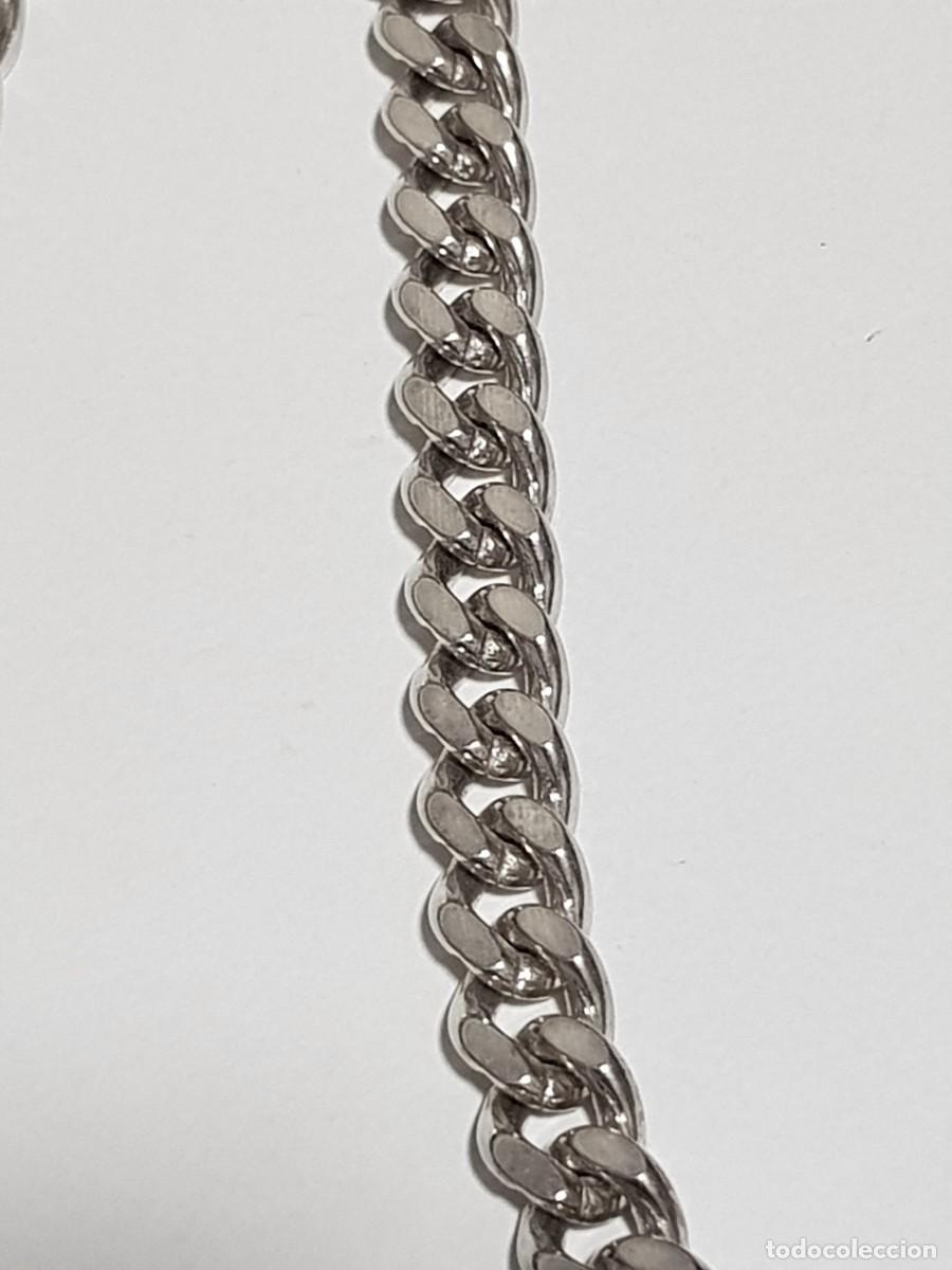 Joyeria: Cadena Barbada maciza de plata de Ley 925 mm. - Foto 2