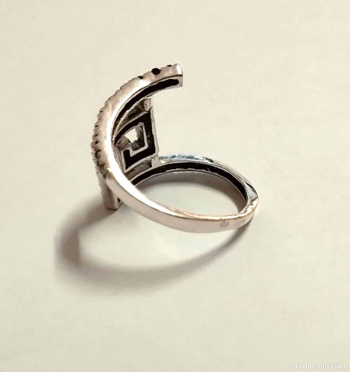 Joyeria: Anillo Plata ley con marquesitas, talla 17 - Foto 2