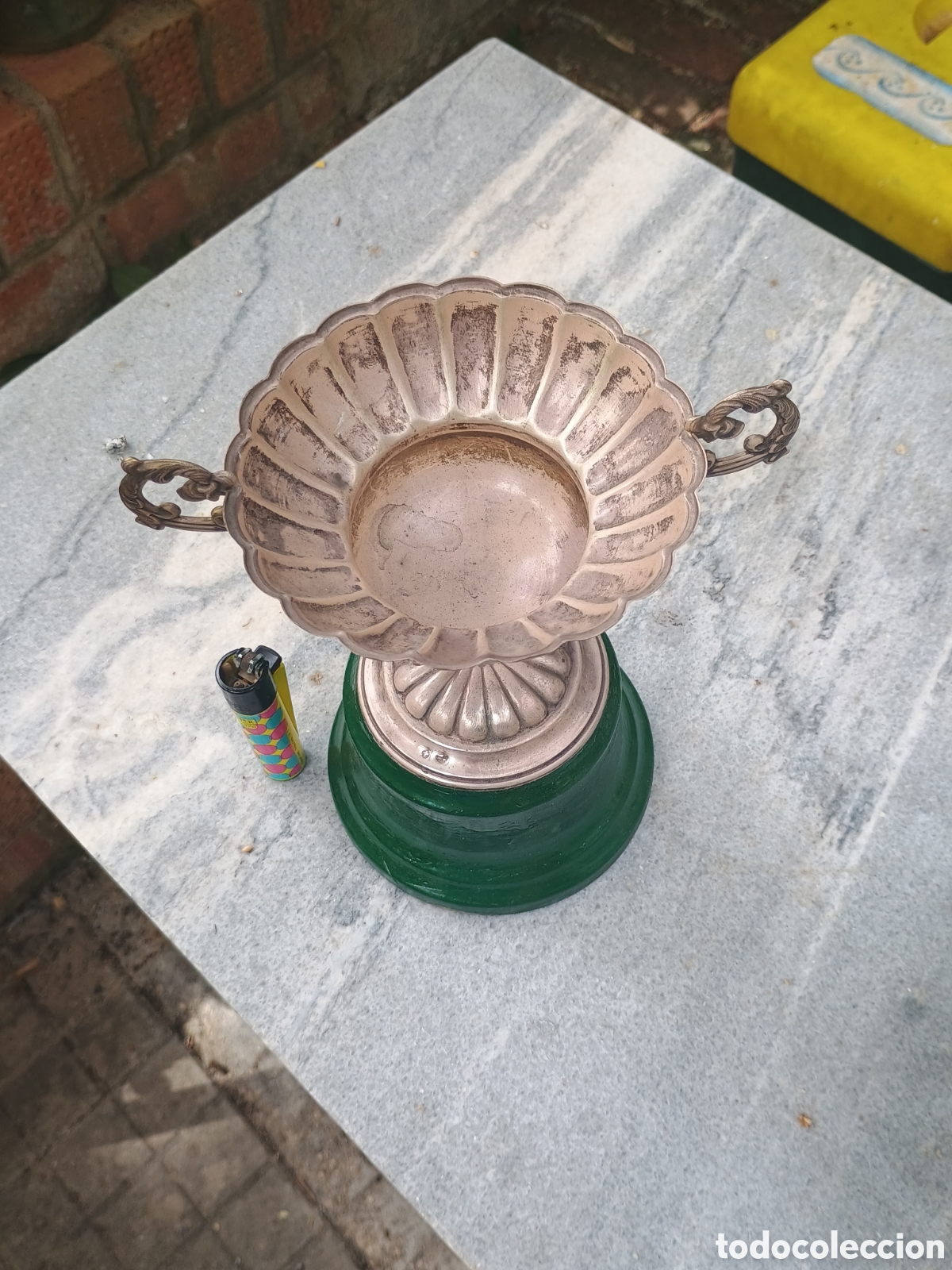 Joyeria: Copa plata punzonada a&ntilde;o 1994 con marcas - Foto 7