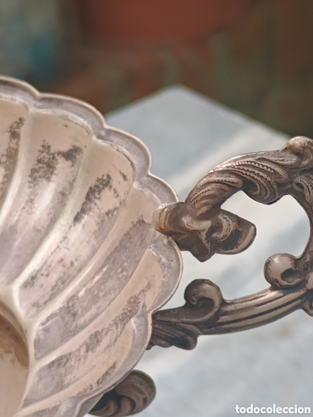 Joyeria: Copa plata punzonada a&ntilde;o 1994 con marcas - Foto 9