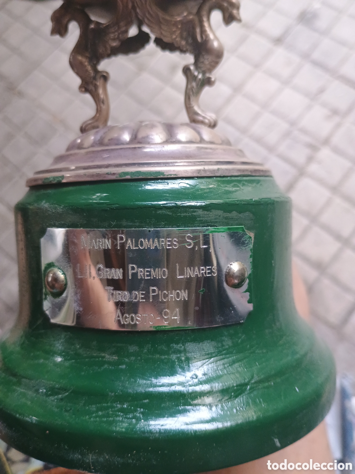 Joyeria: Copa plata punzonada a&ntilde;o 1994 con marcas - Foto 10