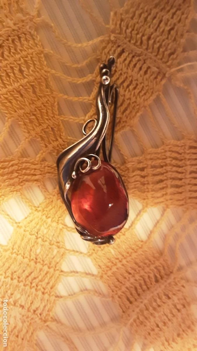 Joyeria: Broche de plata de ambar aut&eacute;ntico de dise&ntilde;o - Foto 1