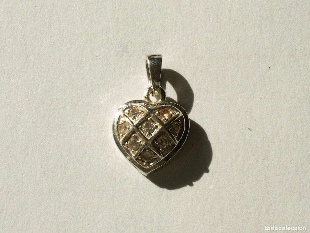 Joyeria: COLGANTE CORAZON ENGARZADO PLATA 925 - Foto 1