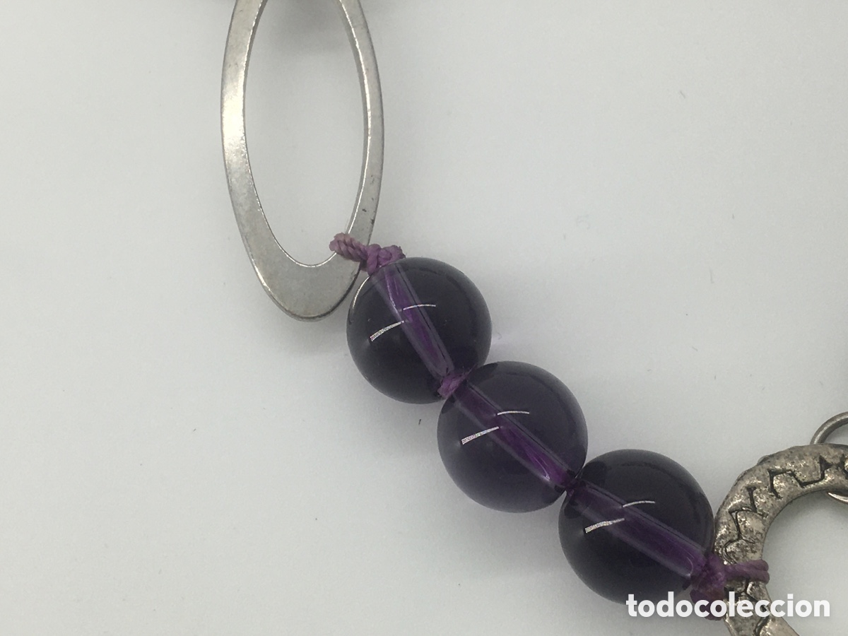 Joyeria: collar de amatista con cadena plateada - Foto 8