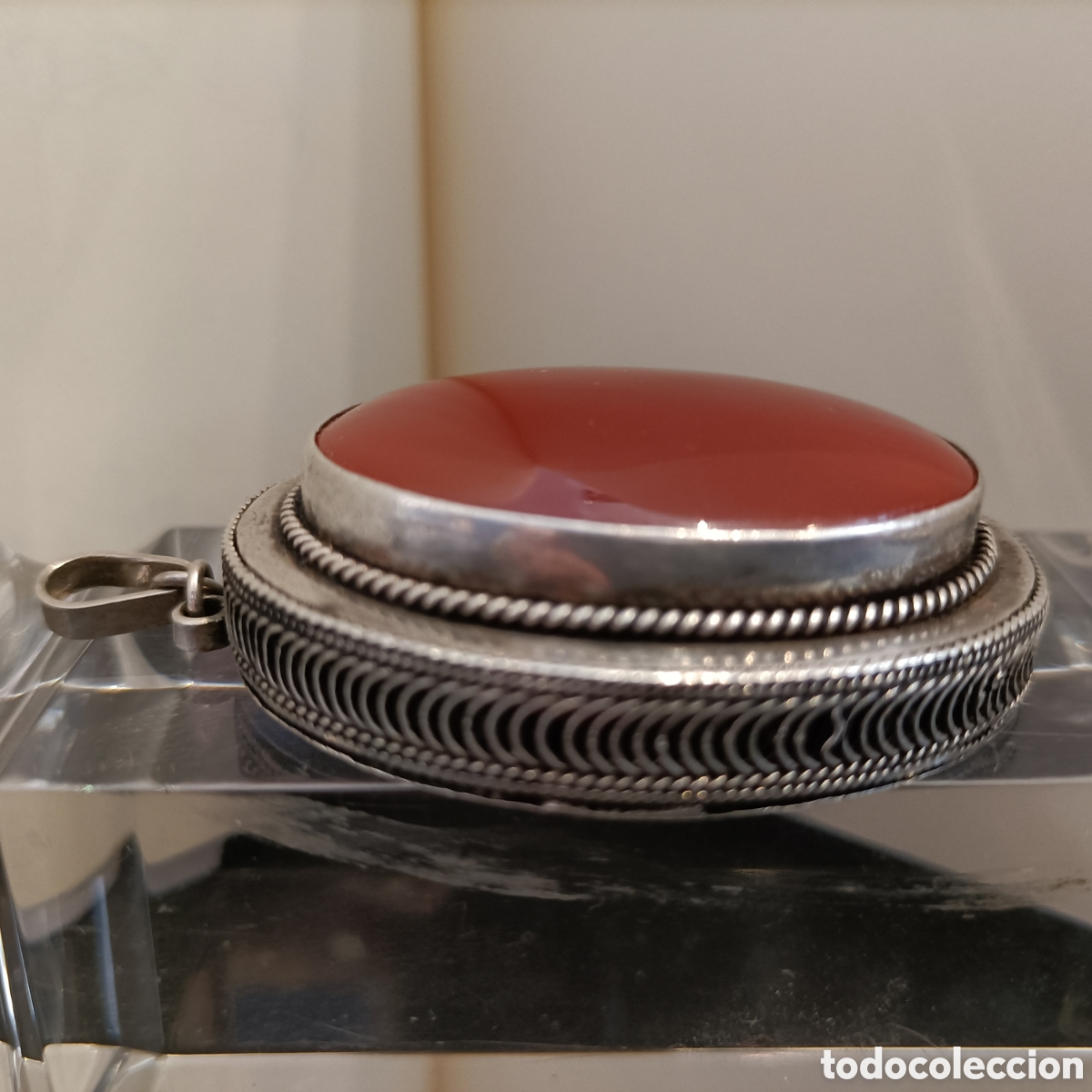 Joyeria: Colgante de plata con &aacute;gata central. - Foto 4