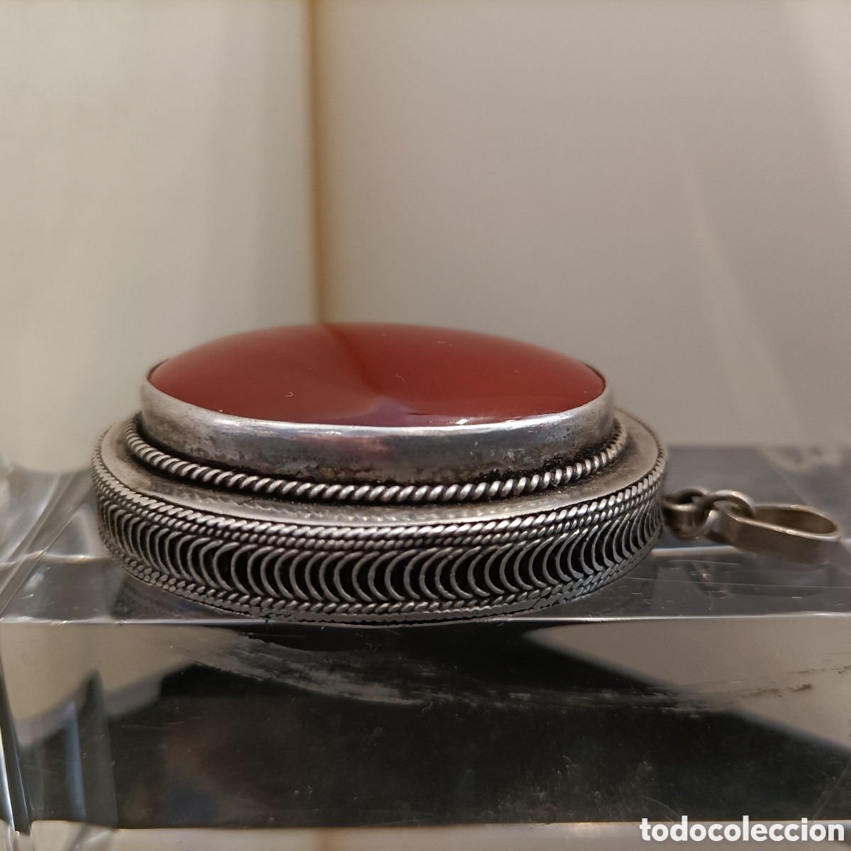 Joyeria: Colgante de plata con &aacute;gata central. - Foto 5