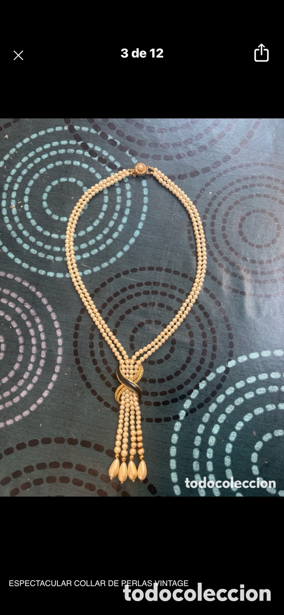 Joyeria: ESPECTACULAR COLLAR DE PERLAS VINTAGE - Foto 2