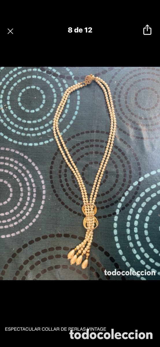 Joyeria: ESPECTACULAR COLLAR DE PERLAS VINTAGE - Foto 3