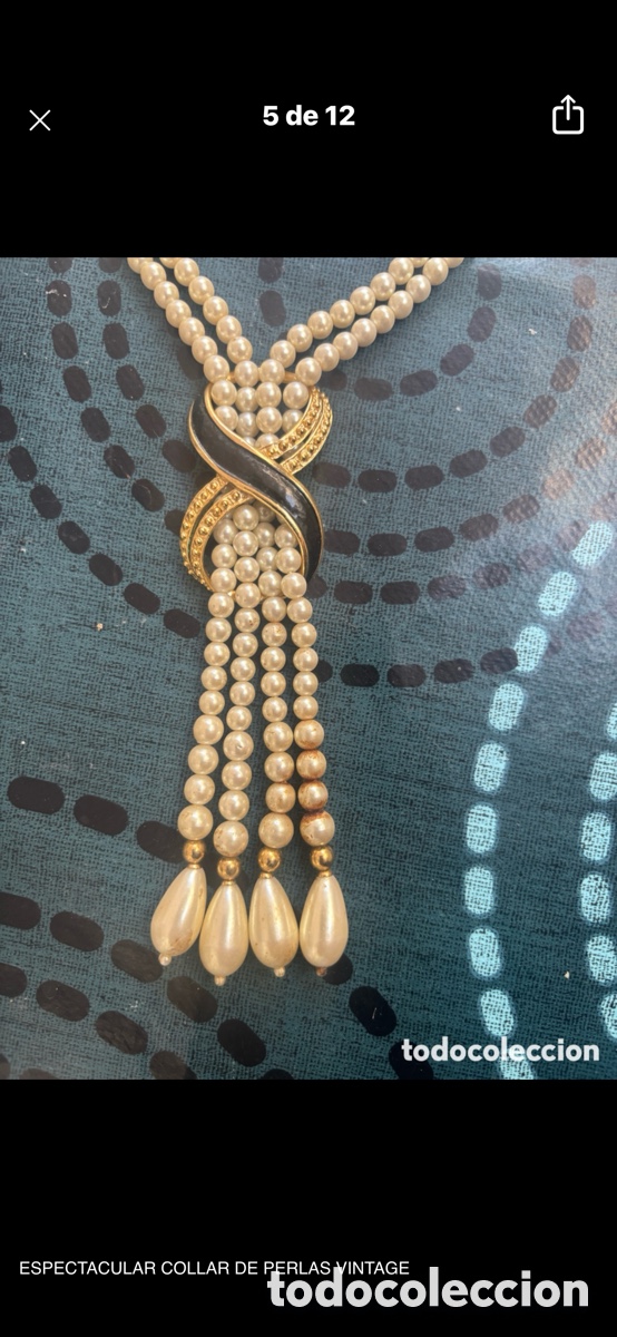 Joyeria: ESPECTACULAR COLLAR DE PERLAS VINTAGE - Foto 5