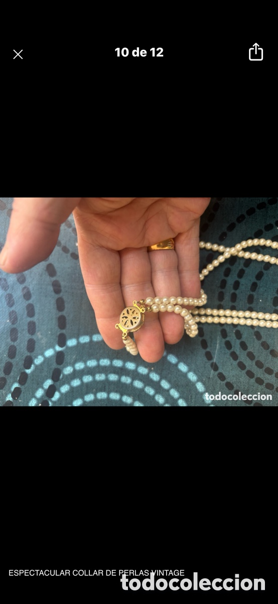 Joyeria: ESPECTACULAR COLLAR DE PERLAS VINTAGE - Foto 6