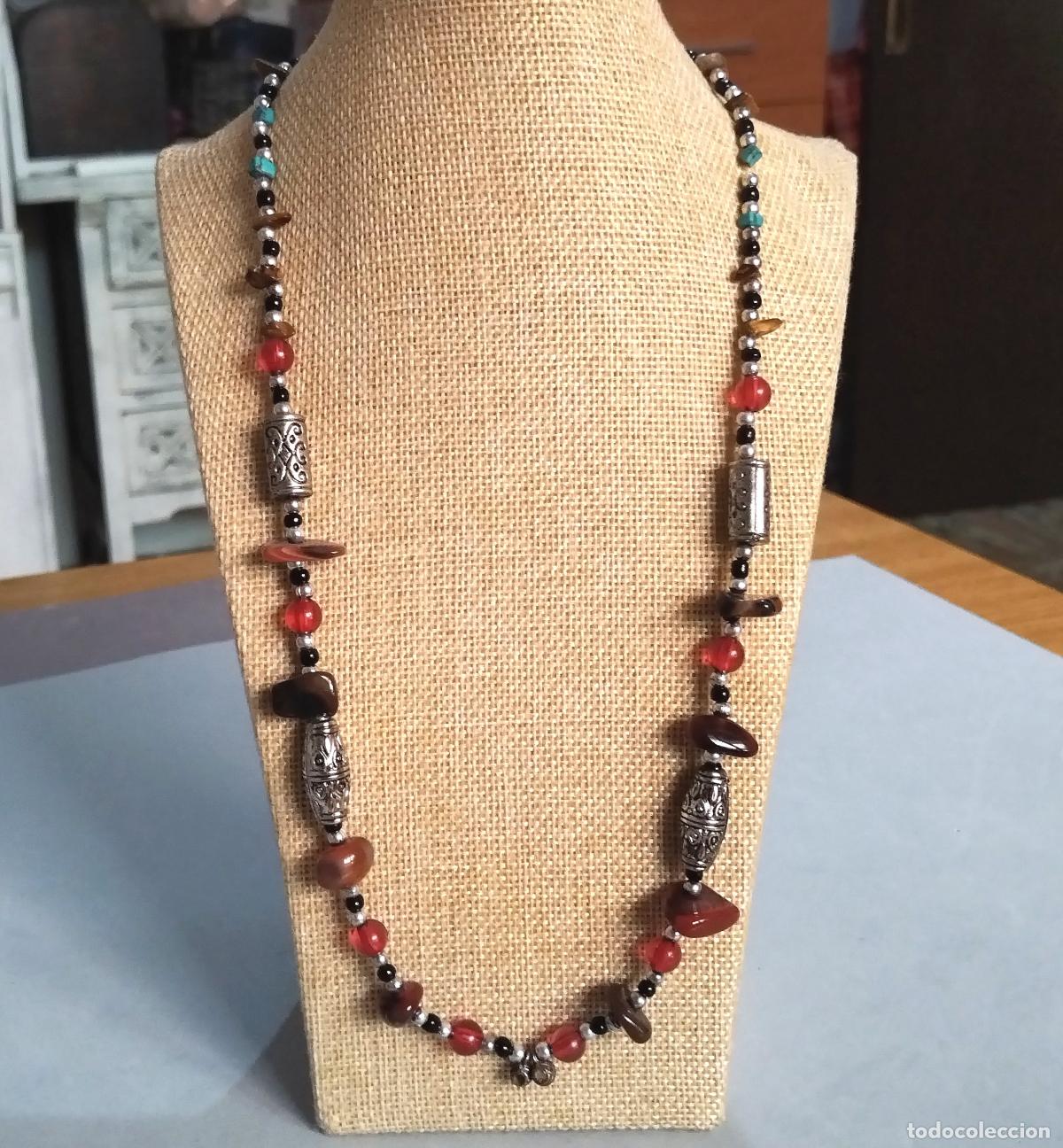 Joyeria: Collar largo con cuentas naturales. - Foto 1