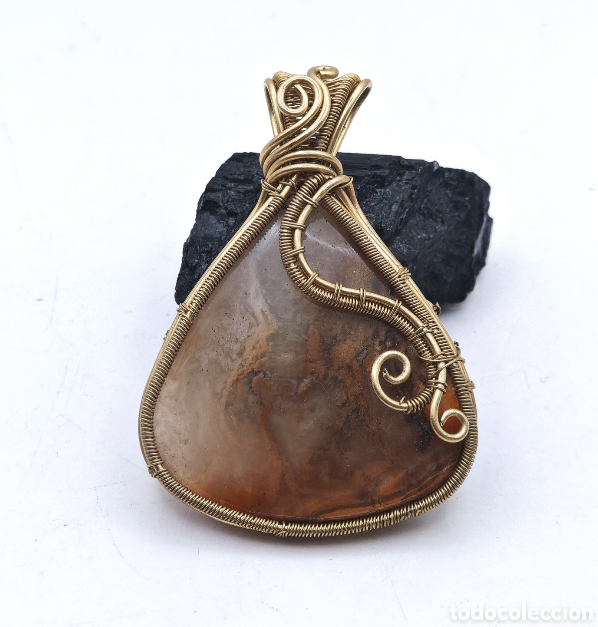 Joyeria: &Aacute;gata musgosa marr&oacute;n. Bronce - Foto 1