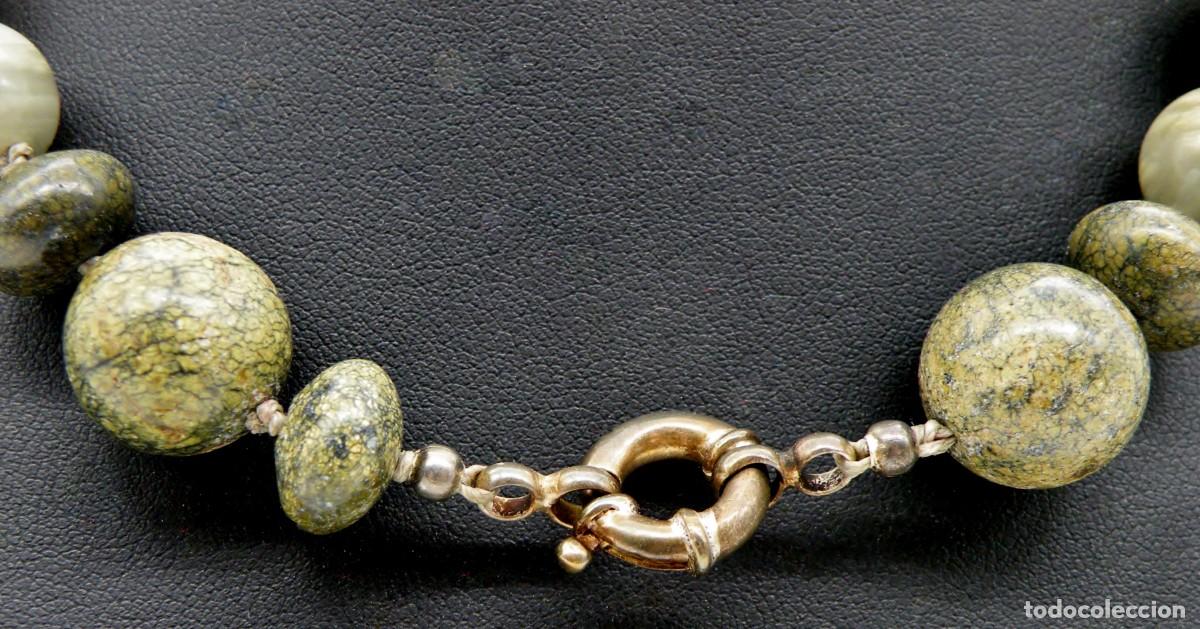 Joyeria: ANTIGUO COLLAR DE JADE Y JASPE MULTICOLOR - Foto 8