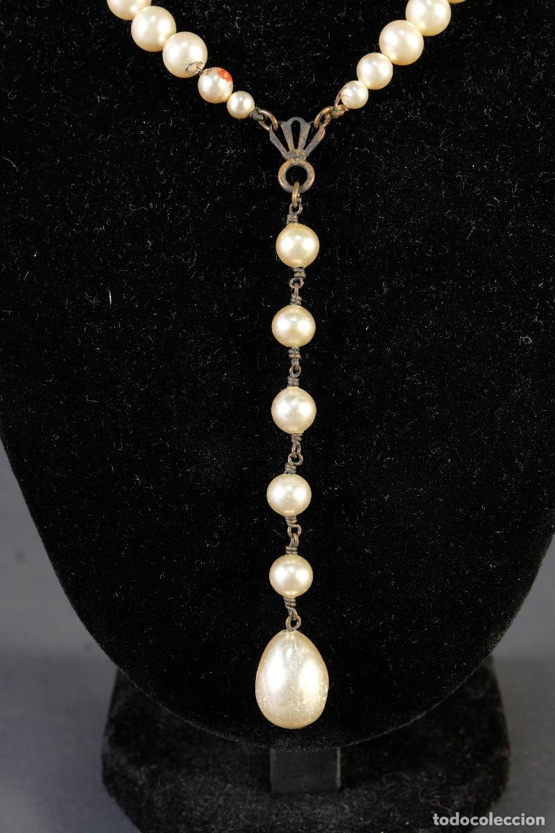 Joyeria: Collar con cuentas s&iacute;mil perlas y metal - Foto 2