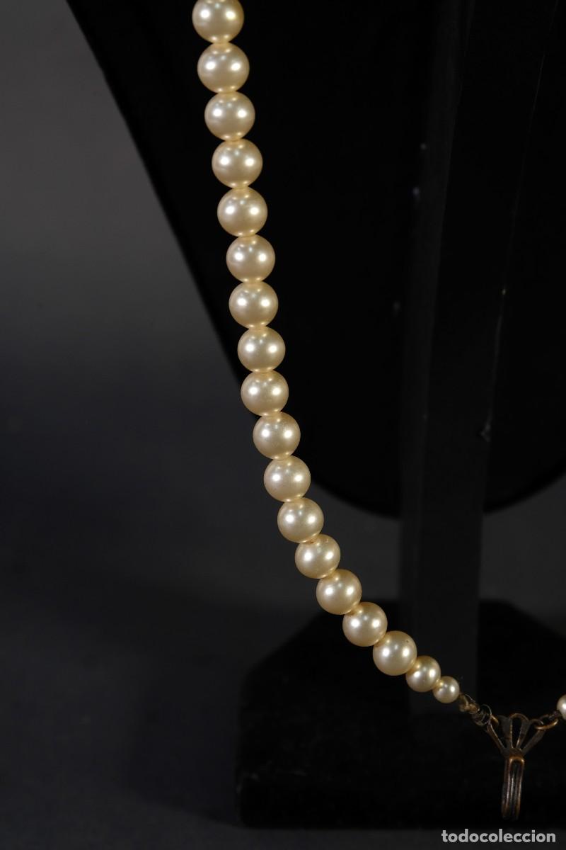 Joyeria: Collar con cuentas s&iacute;mil perlas y metal - Foto 5