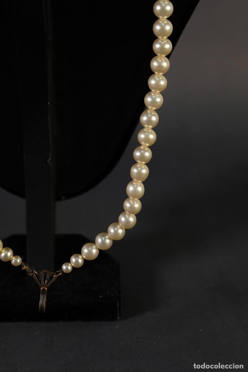 Joyeria: Collar con cuentas s&iacute;mil perlas y metal - Foto 6