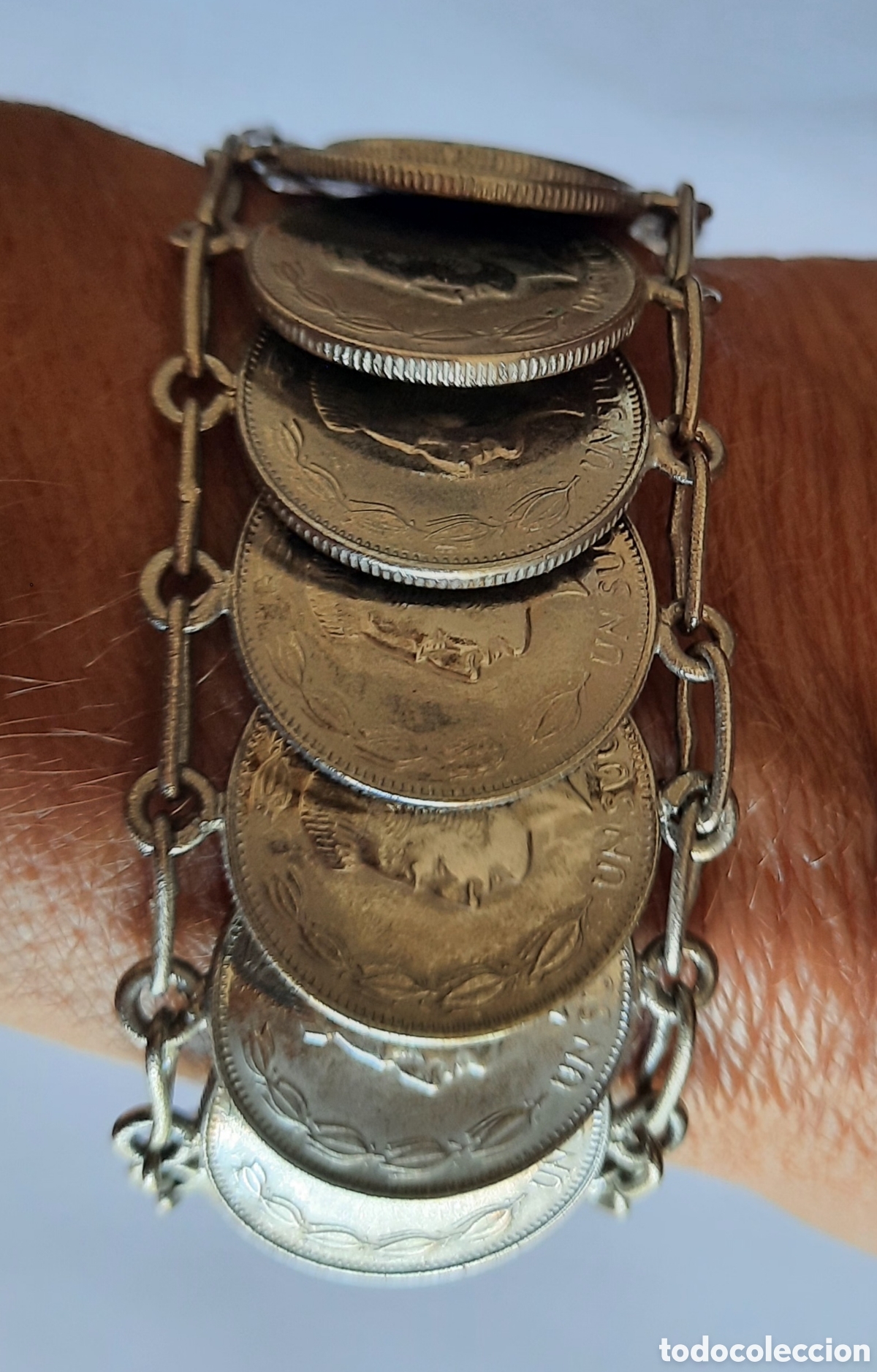 Joyeria: Pulsera 17 monedas Ecuador un Sucre - Foto 4