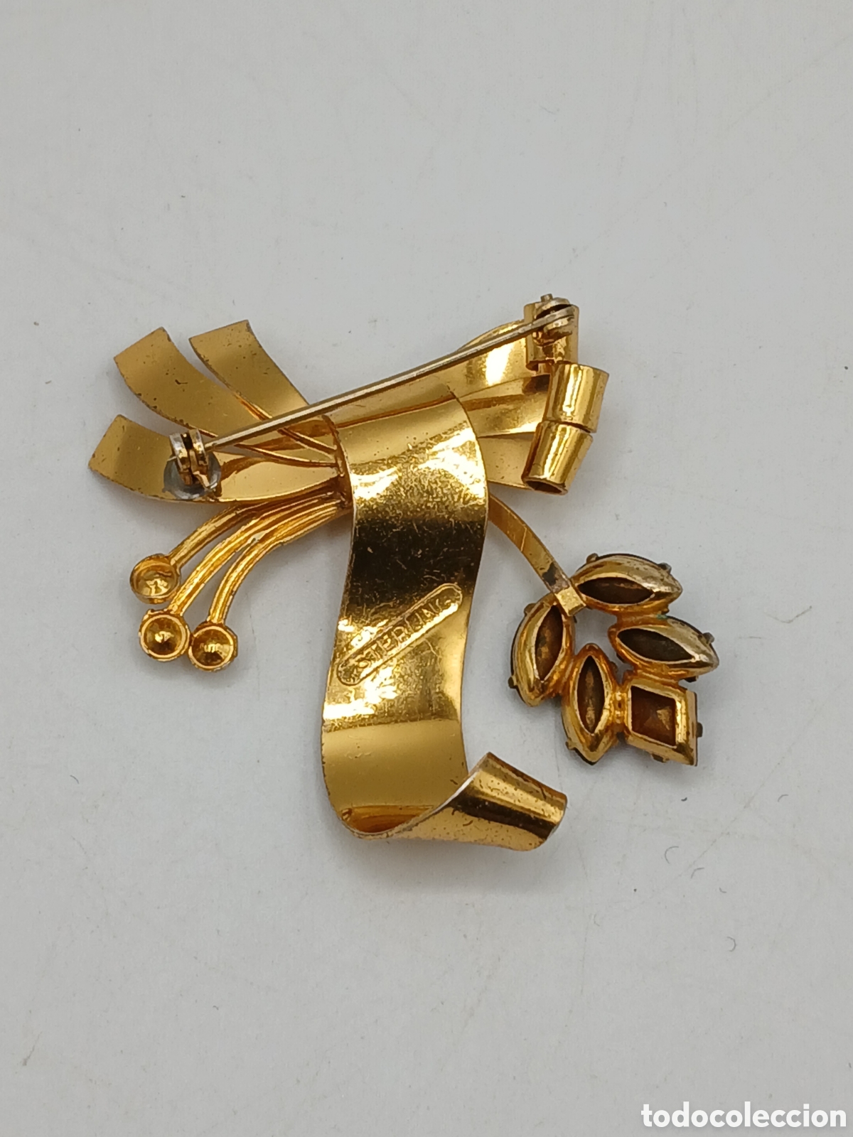 Joyeria: Broche plata dorada 925mls y pedrer&iacute;a - Foto 5
