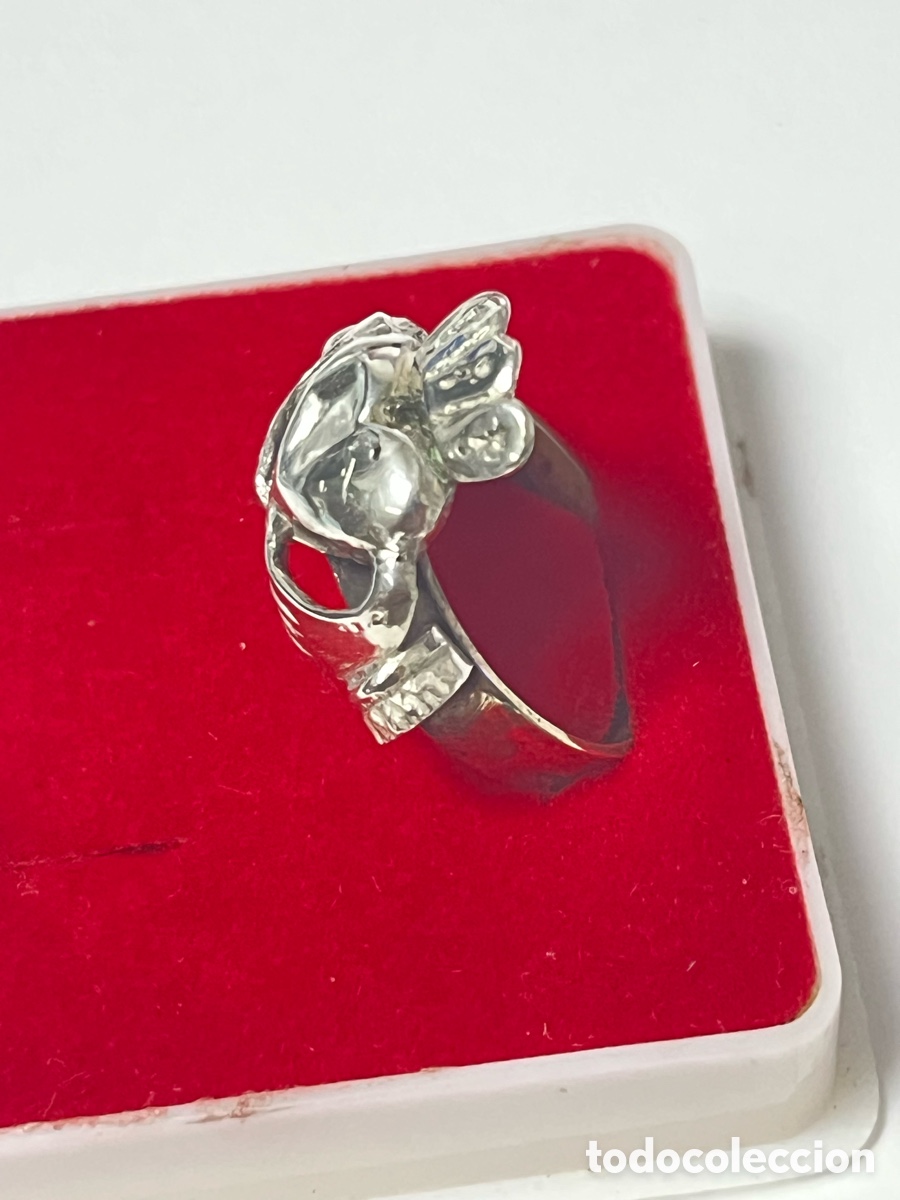 Joyeria: Anillo de plata coraz&oacute;n de Mar&iacute;a y brazo lat&oacute;n S311 - Foto 2