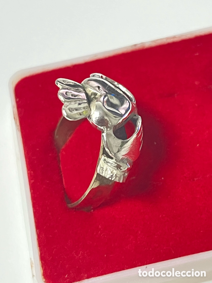 Joyeria: Anillo de plata coraz&oacute;n de Mar&iacute;a y brazo lat&oacute;n S311 - Foto 3