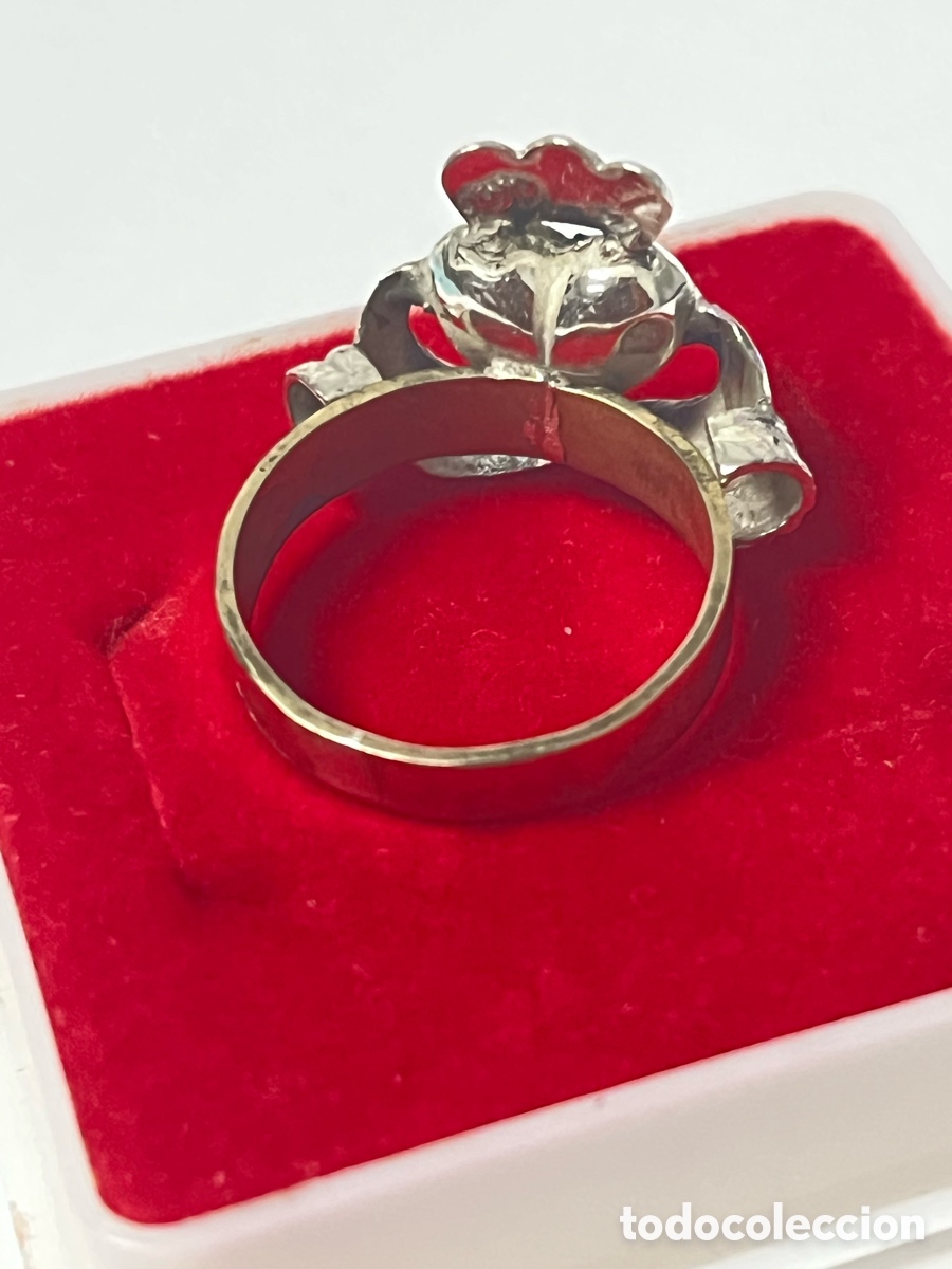 Joyeria: Anillo de plata coraz&oacute;n de Mar&iacute;a y brazo lat&oacute;n S311 - Foto 4