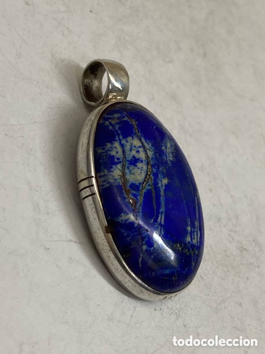 Joyeria: Colgante de plata con lapisl&aacute;zuli C443 - Foto 1