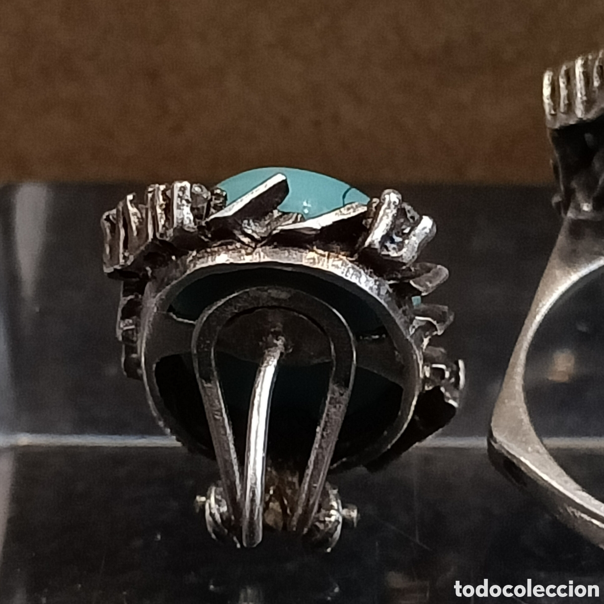 Joyeria: Conjunto de plata y simil turquesa. - Foto 6