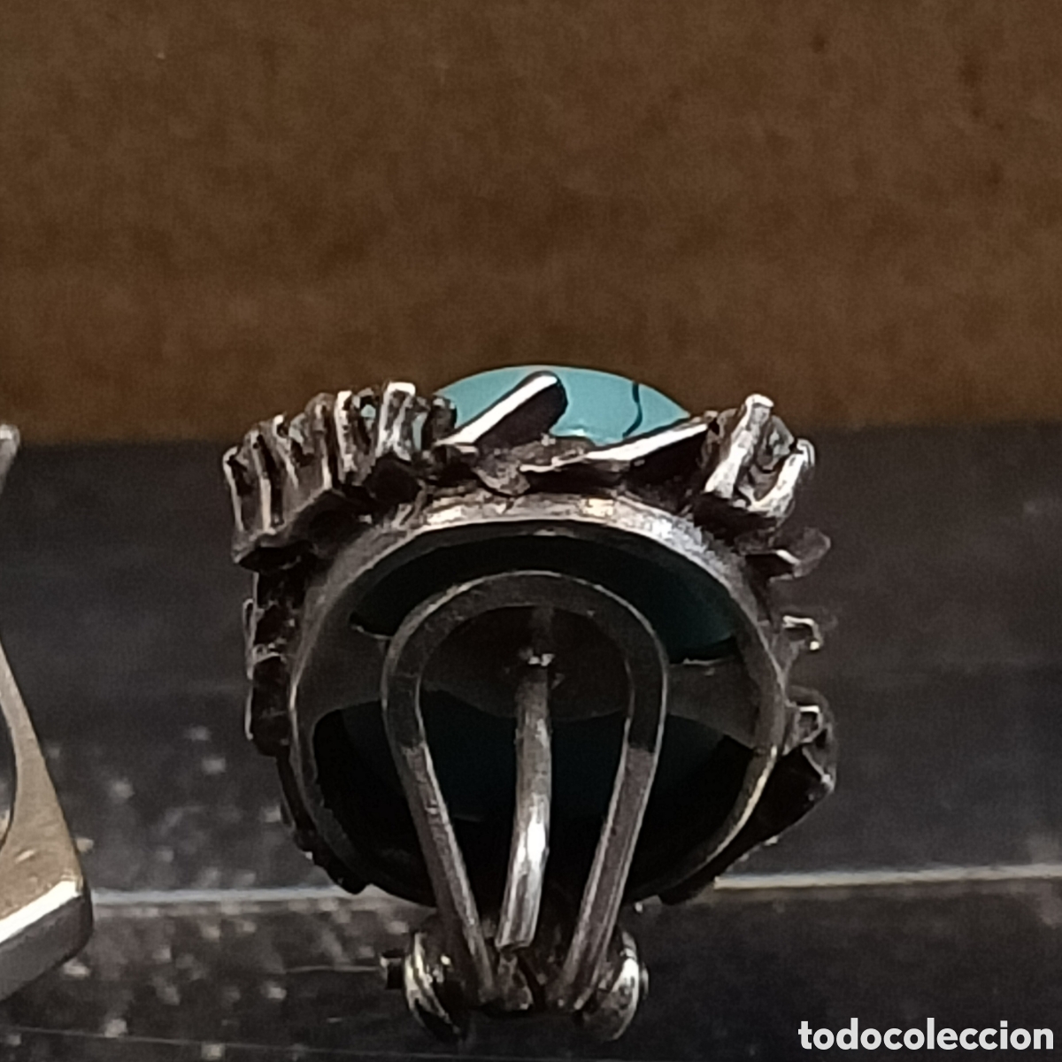 Joyeria: Conjunto de plata y simil turquesa. - Foto 8