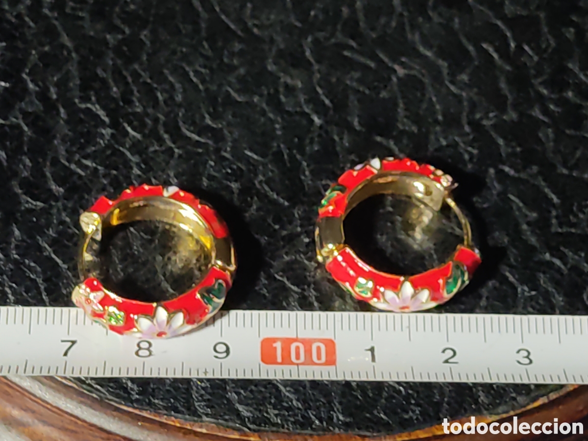 Joyeria: Pendientes esmaltados o Cloisonne. - Foto 5