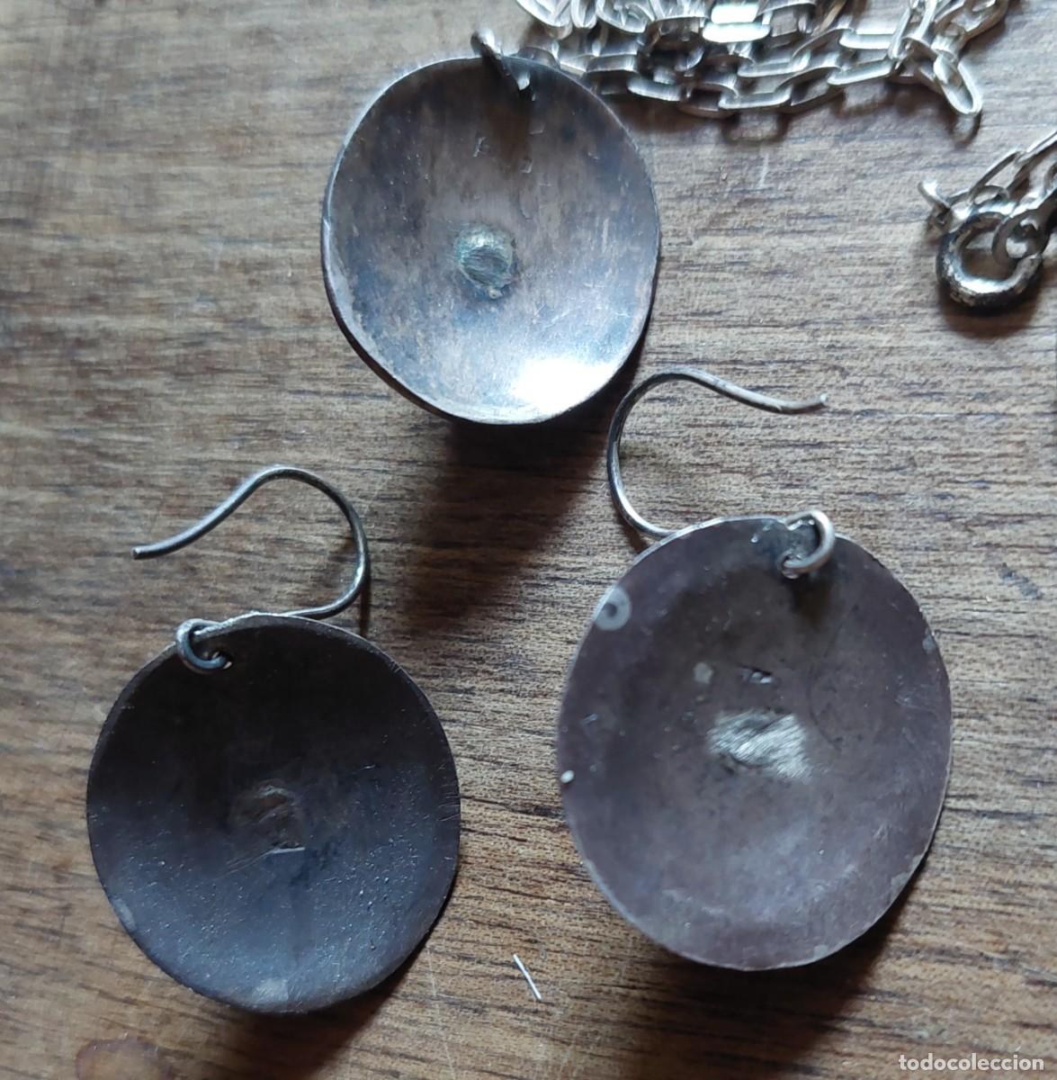Joyeria: Magn&iacute;fica conjunto en plata charra colgante y pendientes - Foto 3