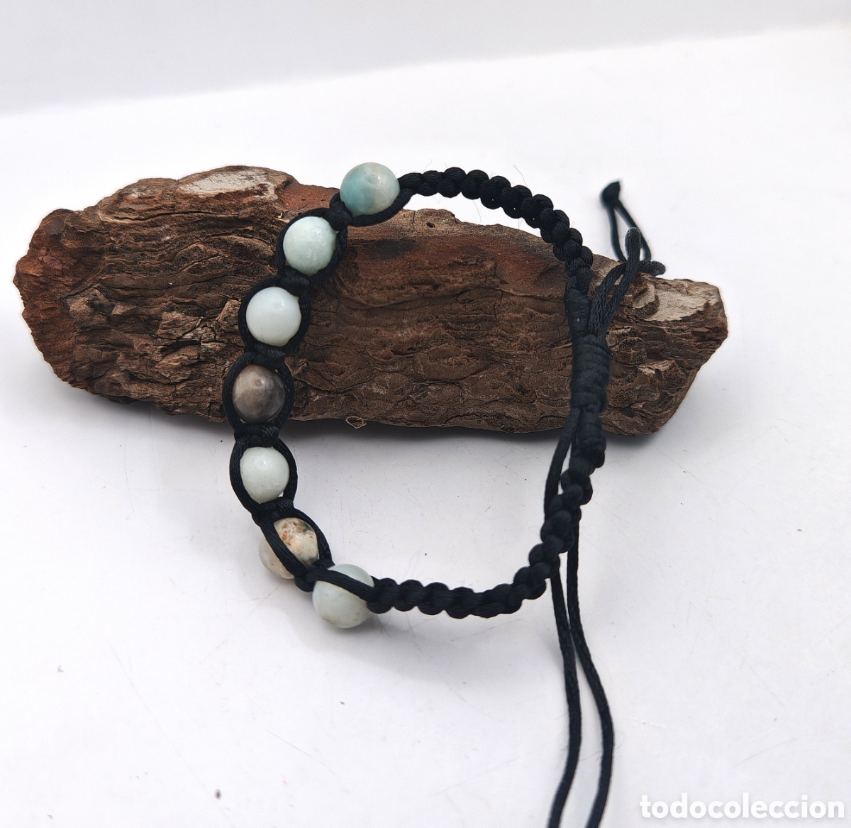 Joyeria: Pulsera de Amazonita en Macram&eacute; - Foto 1