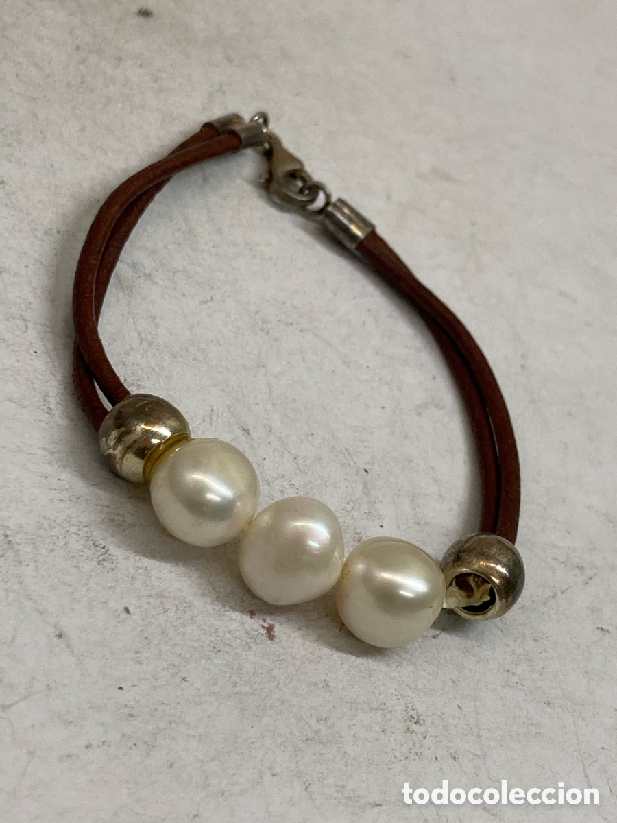 Joyeria: Pulsera de plata perlas Pul321 - Foto 1