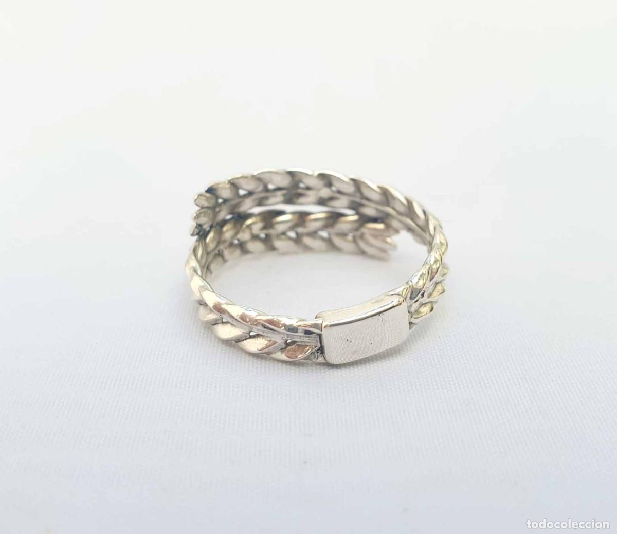 Joyeria: Anillo plata 925 hojas de laurel entrelazadas - Foto 3