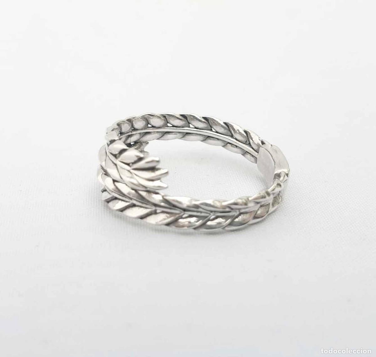 Joyeria: Anillo plata 925 hojas de laurel entrelazadas - Foto 4