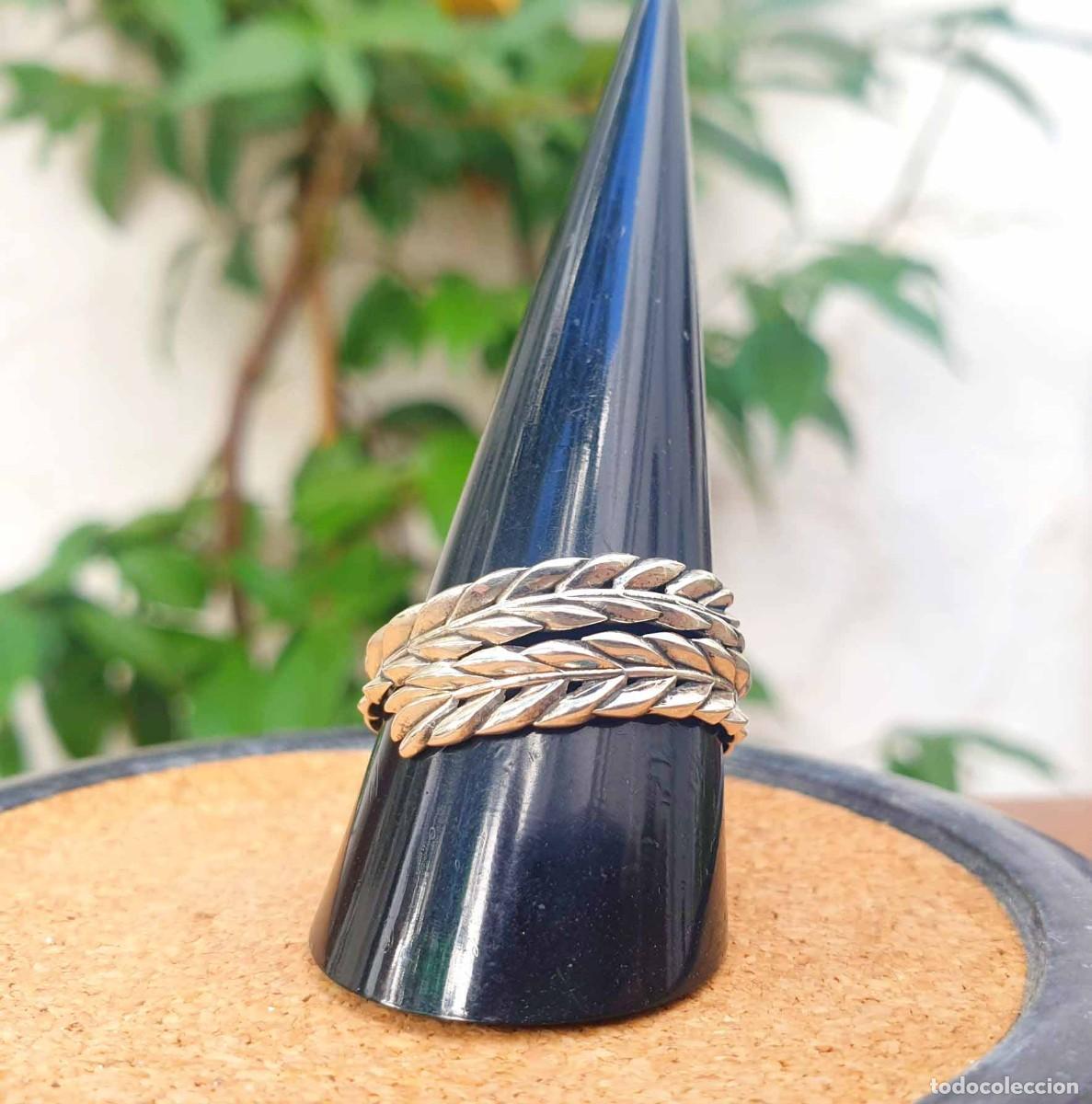 Joyeria: Anillo plata 925 hojas de laurel entrelazadas - Foto 5