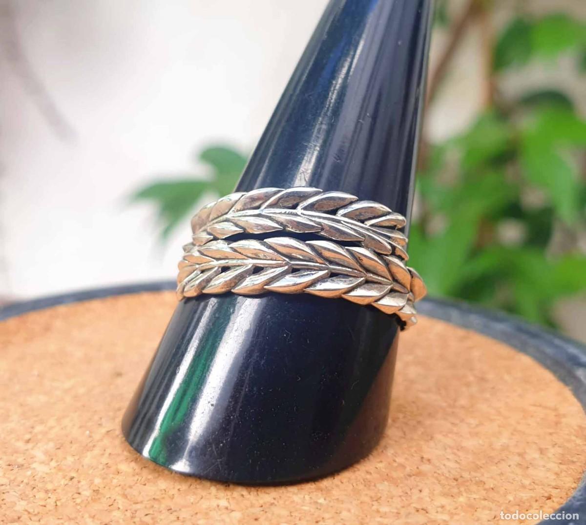 Joyeria: Anillo plata 925 hojas de laurel entrelazadas - Foto 6