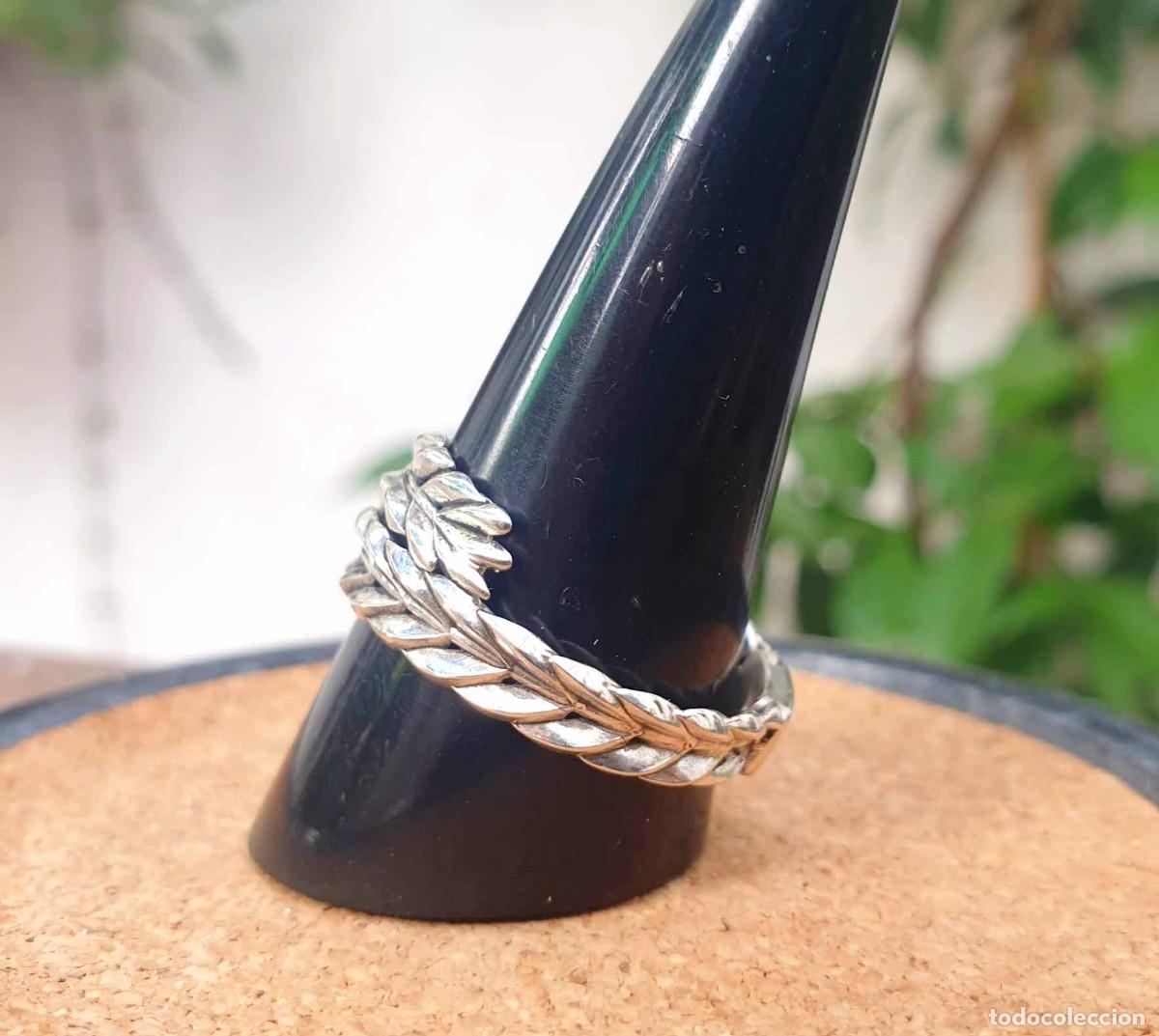 Joyeria: Anillo plata 925 hojas de laurel entrelazadas - Foto 7
