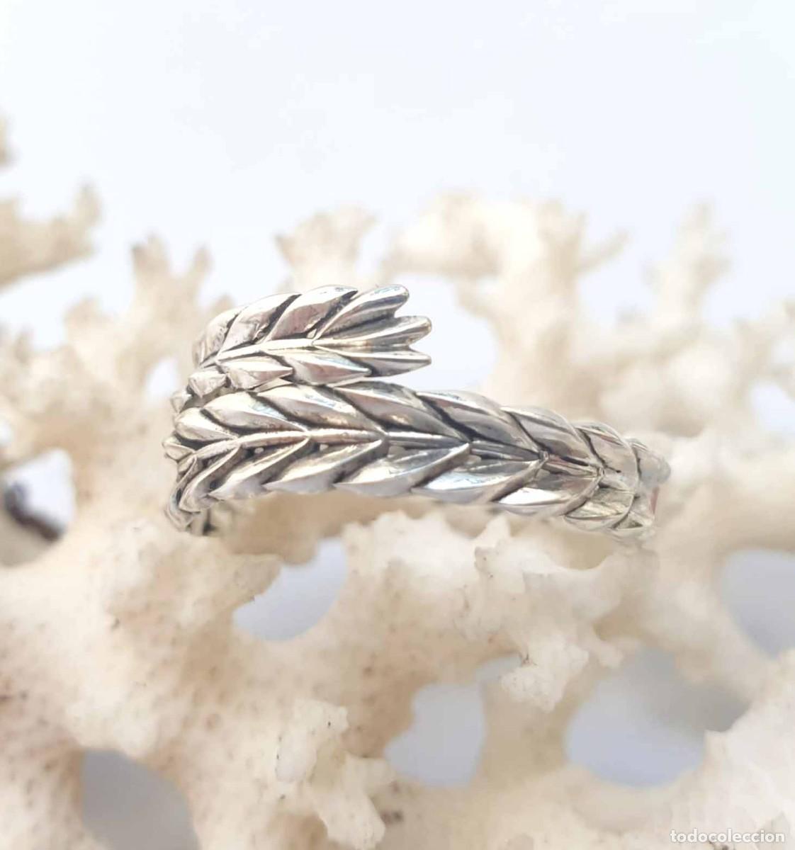 Joyeria: Anillo plata 925 hojas de laurel entrelazadas - Foto 8