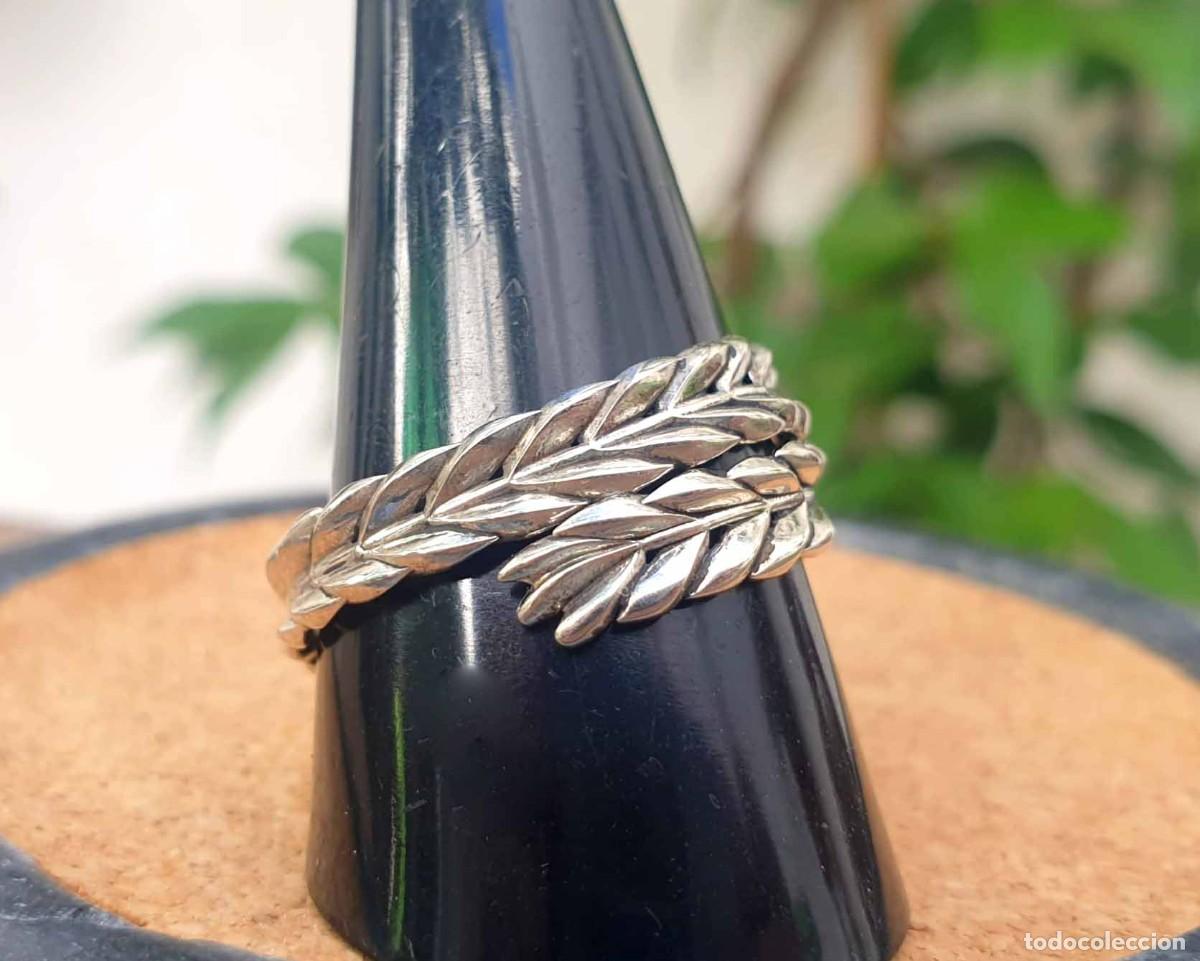 Joyeria: Anillo plata 925 hojas de laurel entrelazadas - Foto 11