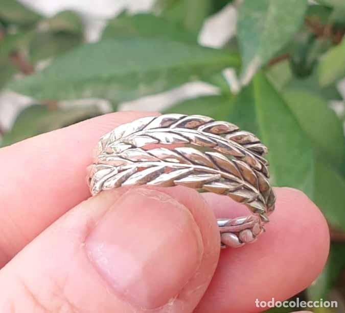 Joyeria: Anillo plata 925 hojas de laurel entrelazadas - Foto 13